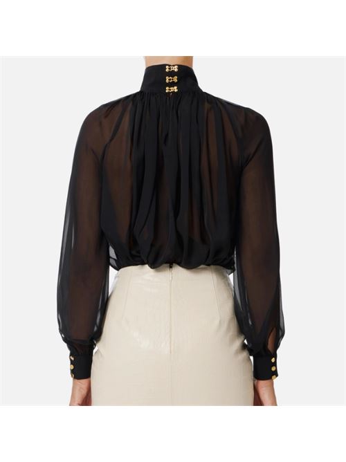 BLUSA IN VOILE ELISABETTA FRANCHI | CA13457E2110 Nero
